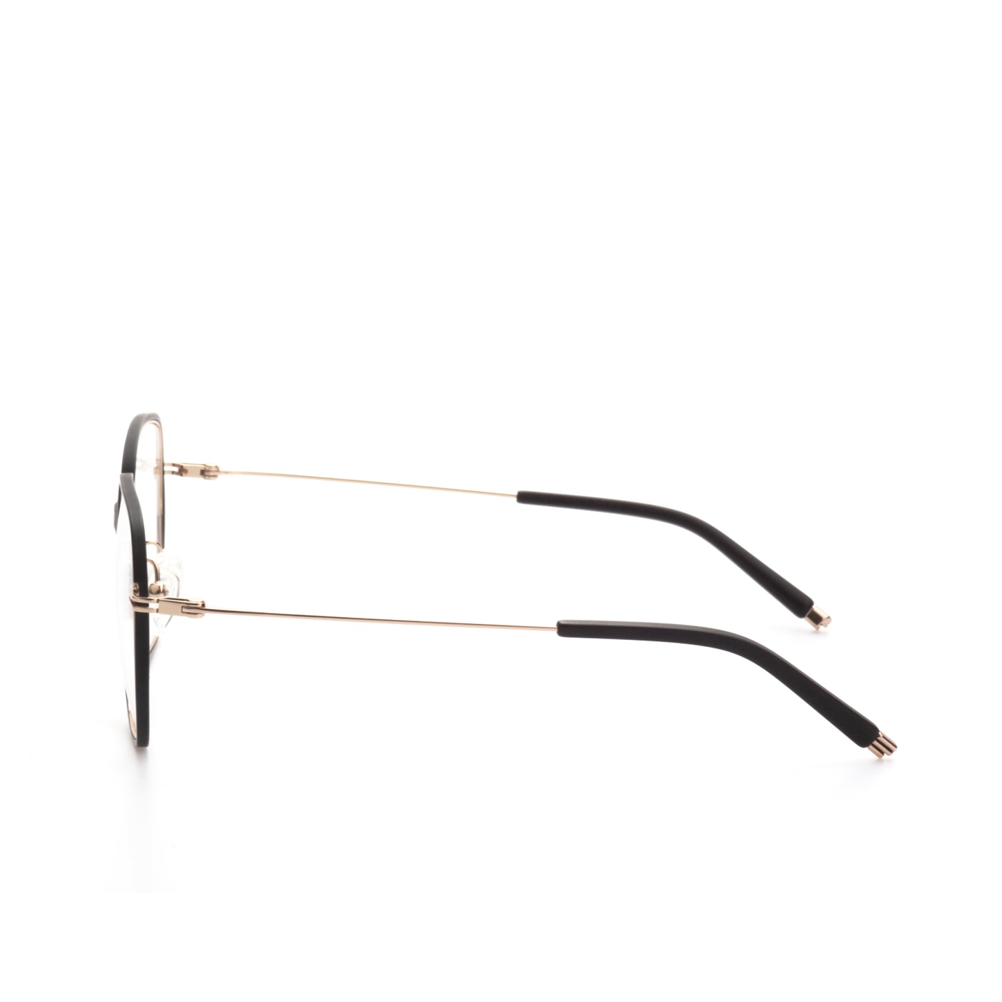 O'S OPTICAL Edge Black Titanium Square Eyeglasses Frames