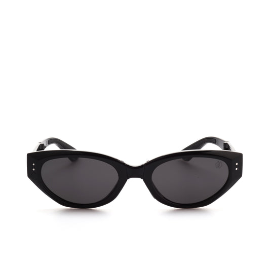 O'S OPTICAL Pivot Black Acetate Cat-Eye Folding Sunglasses