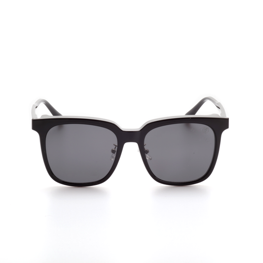 O'S OPTICAL Catch Black Acetate Oversized Square Magnetic Clip-ons