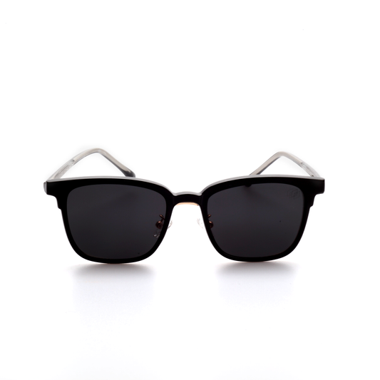 O'S OPTICAL Match Gold Metal Browline Magnetic Clip-ons