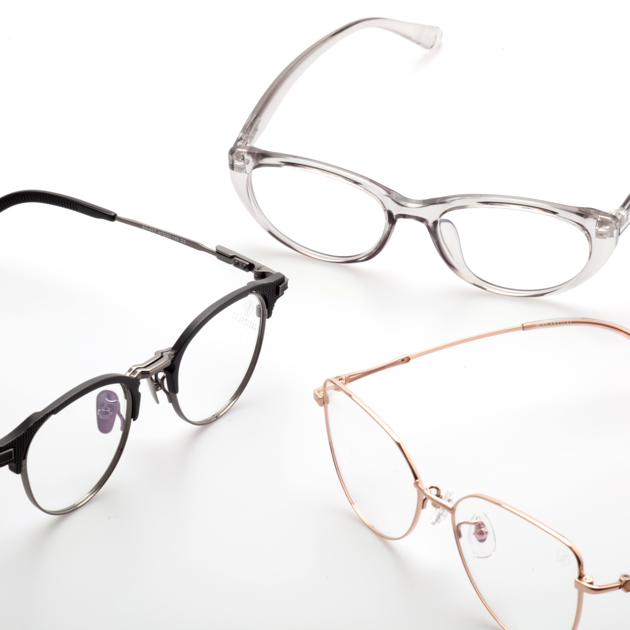 O'S OPTICAL Essential Collection Titanium and Acetate Optical Frames for Men and Women. Business Ready and Comfortable Prescription Glasses