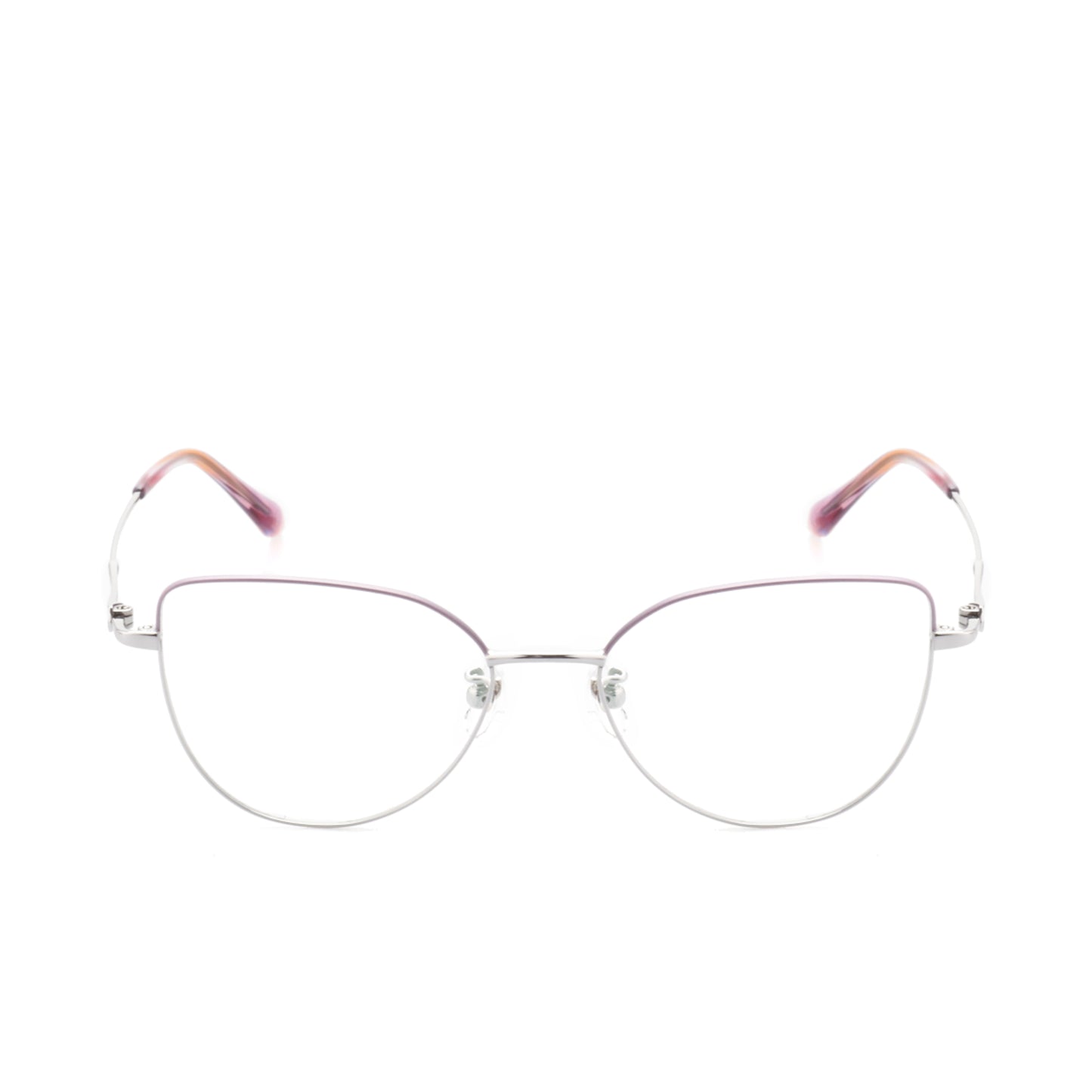 O'S OPTICAL Shape Magenta Ombre Titanium Cat-Eye Glasses Frames 