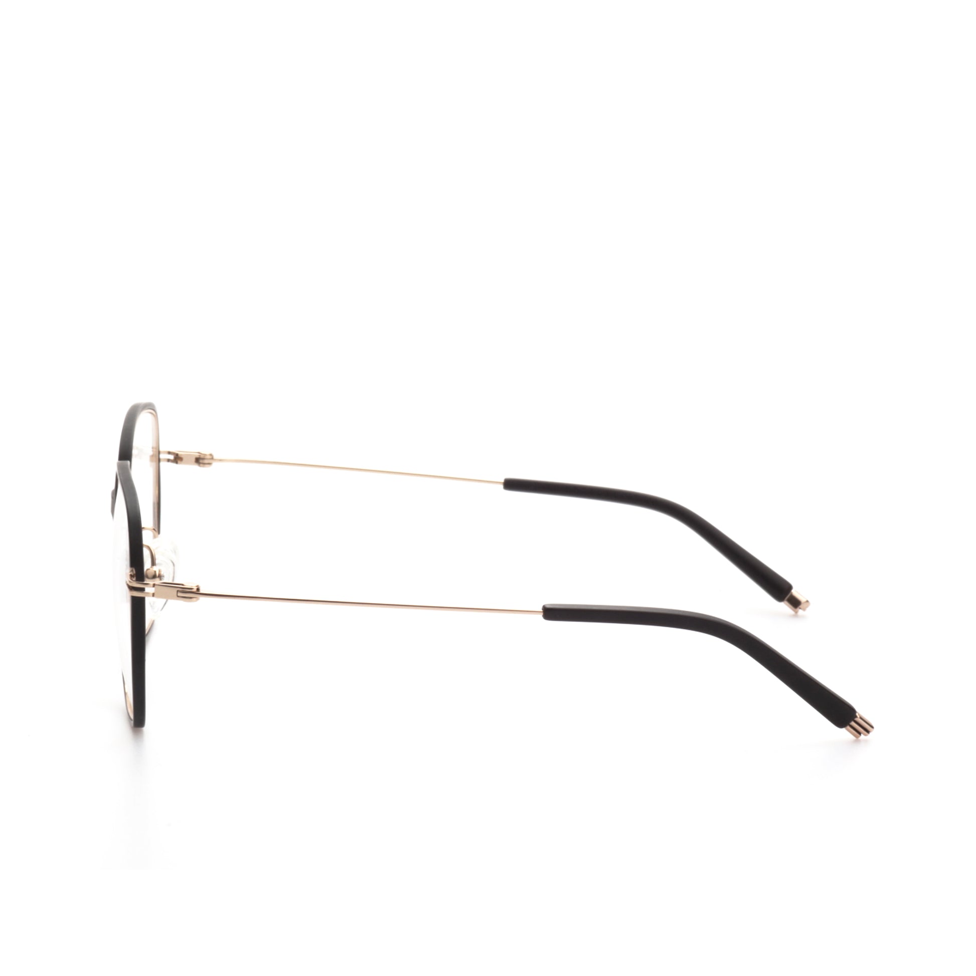 O'S OPTICAL Edge Black Titanium Square Eyeglasses Frames 