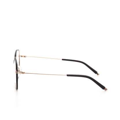 O'S OPTICAL Edge Black Titanium Square Eyeglasses Frames 