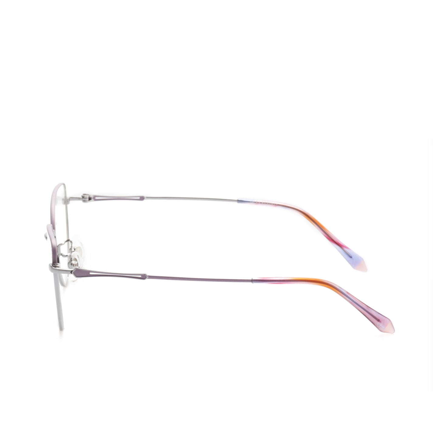 O'S OPTICAL Shape Magenta Ombre Titanium Cat-Eye Eyeglasses Frames