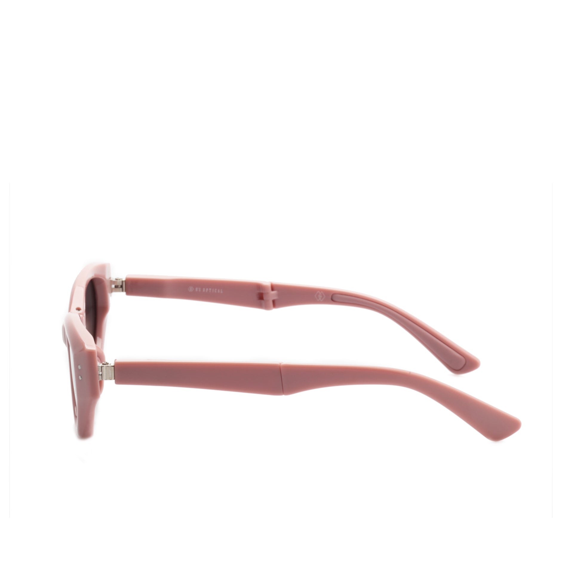 O'S OPTICAL Pivot Pink Acetate Cat-Eye Compact Sunglasses 
