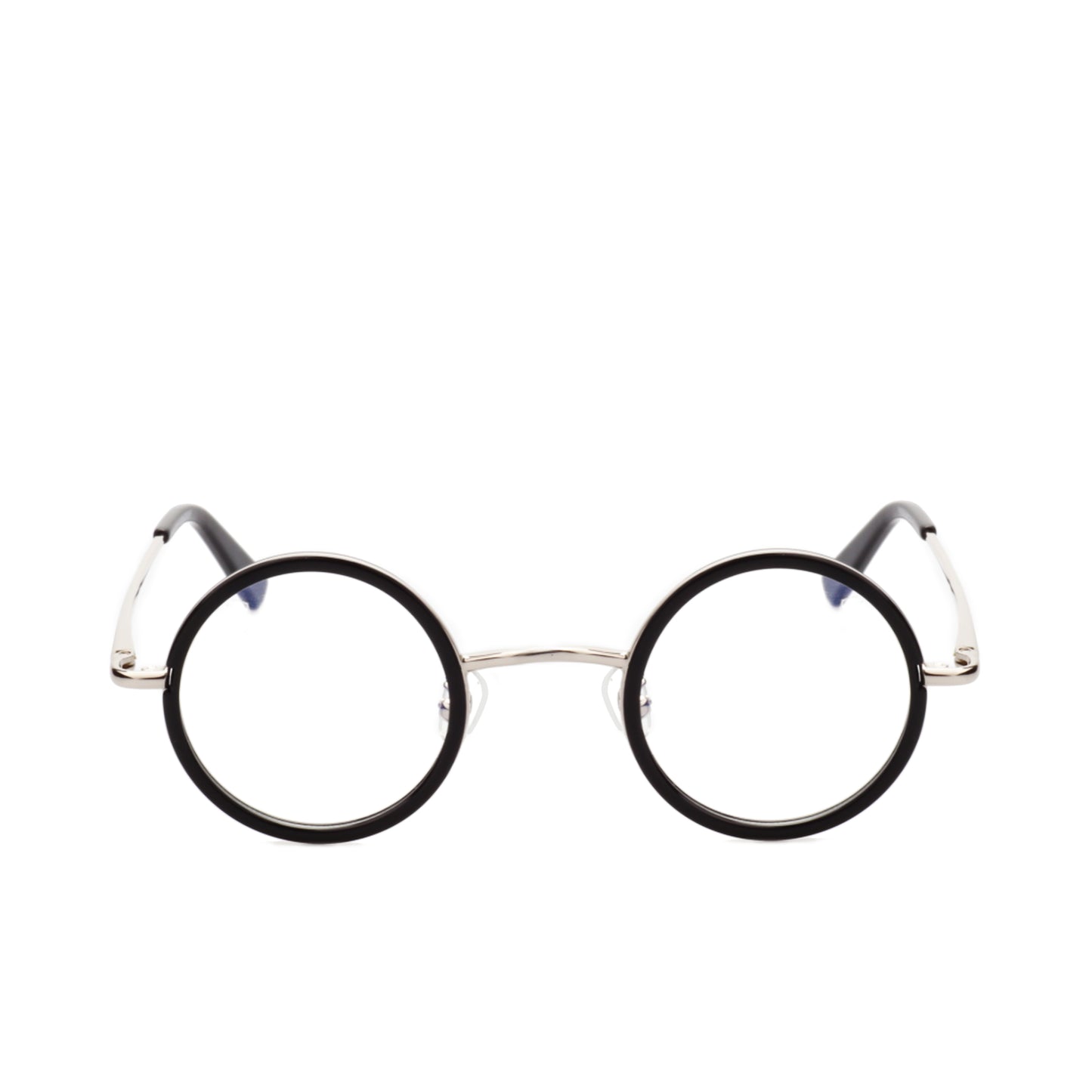 O'S OPTICAL Halo Silver Acetate & Metal Round Glasses Frames 