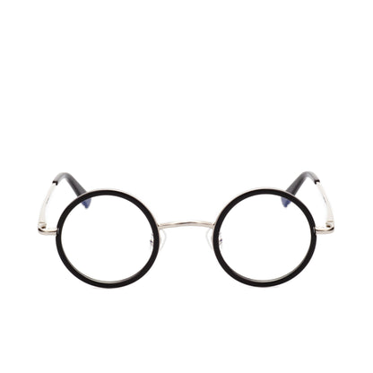 O'S OPTICAL Halo Silver Acetate & Metal Round Glasses Frames 