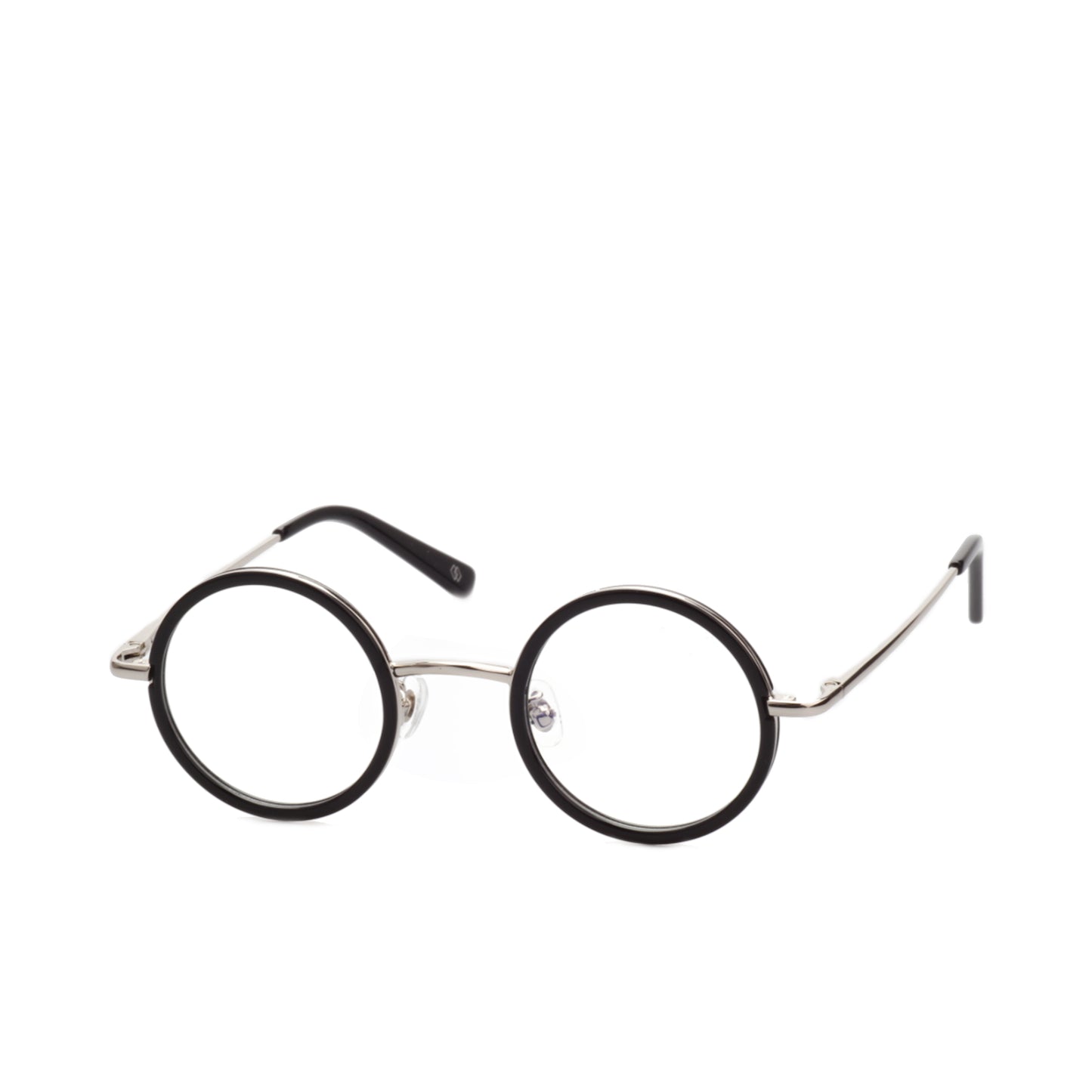 O'S OPTICAL Halo Silver Acetate & Metal Round Eyewear Frames
