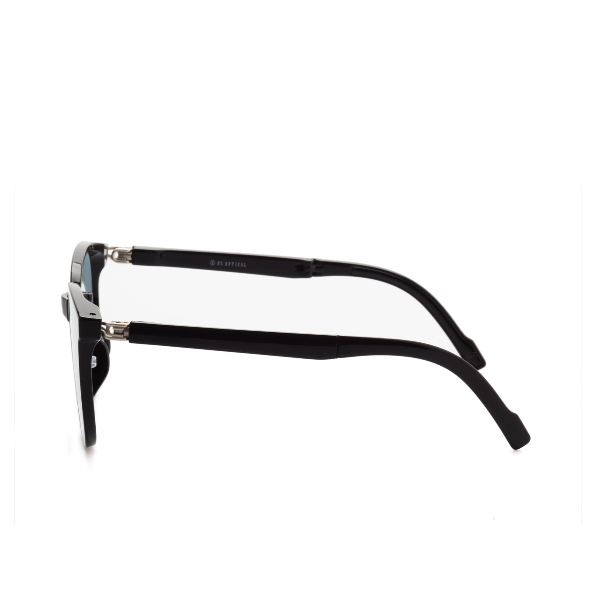 O'S OPTICAL Axisfold Pale Celadon TR90 Square Compact Sunglasses