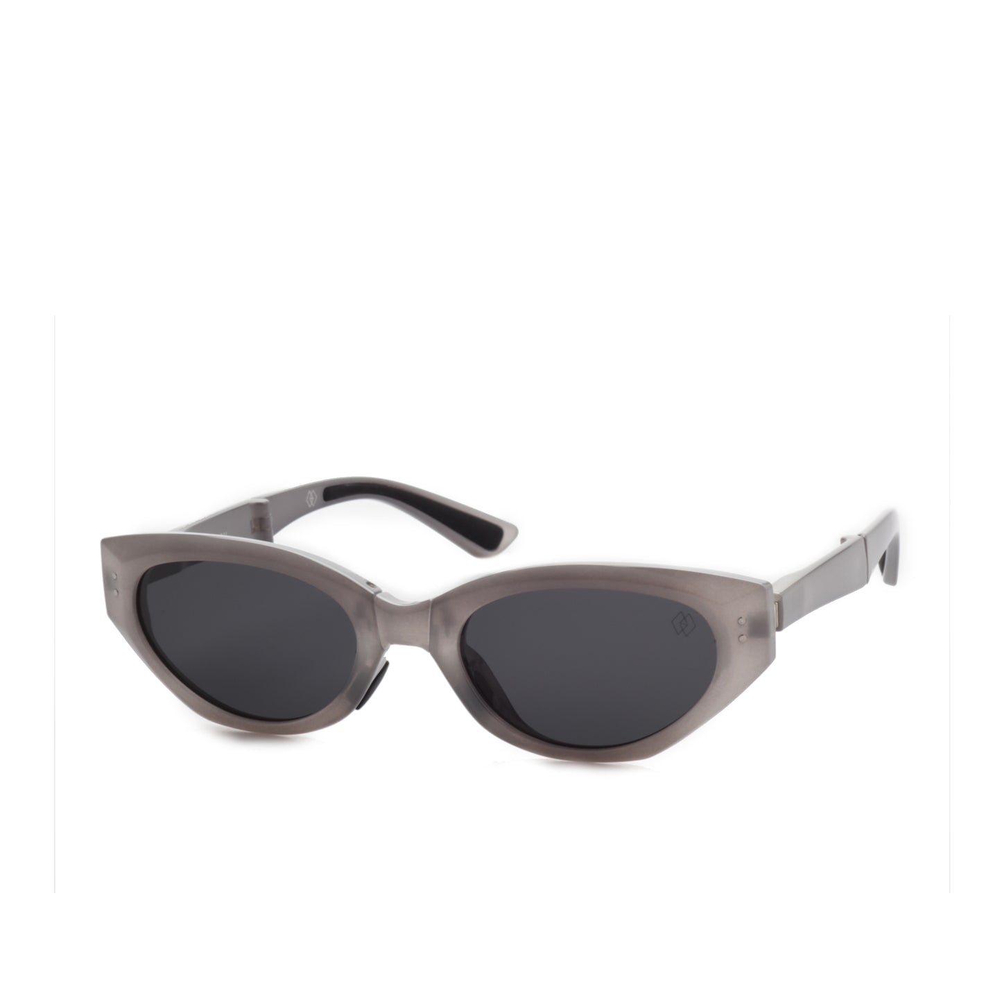 O'S OPTICAL Pivot Icy Gray Acetate Cat-Eye Folding Shades 
