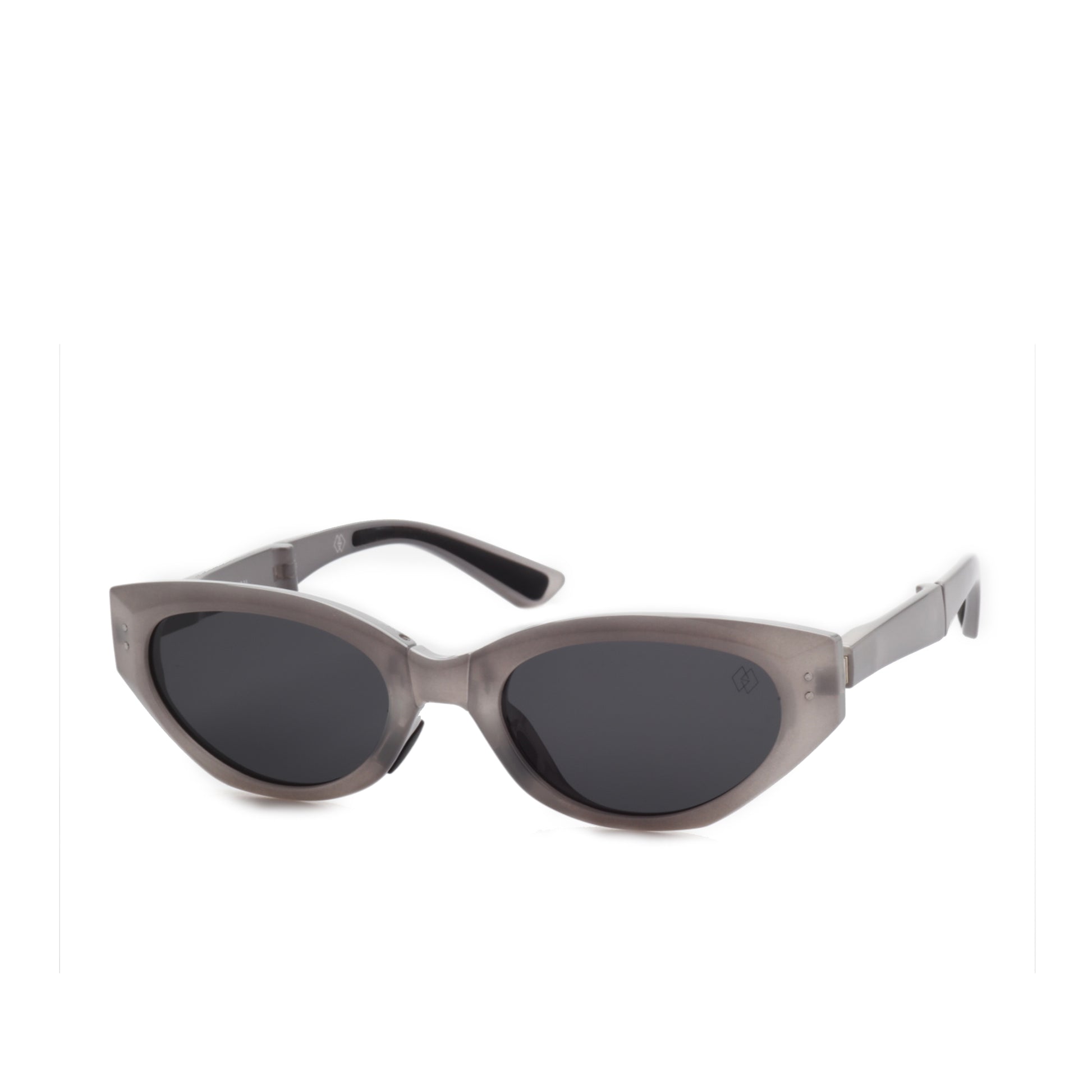 O'S OPTICAL Pivot Icy Gray Acetate Cat-Eye Folding Shades 
