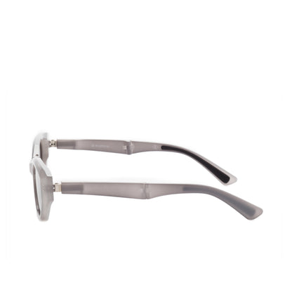 O'S OPTICAL Pivot Icy Gray Acetate Cat-Eye Compact Sunglasses