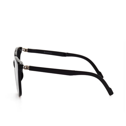 O'S OPTICAL Nomad Black Acetate Square Compact Sunglasses 
