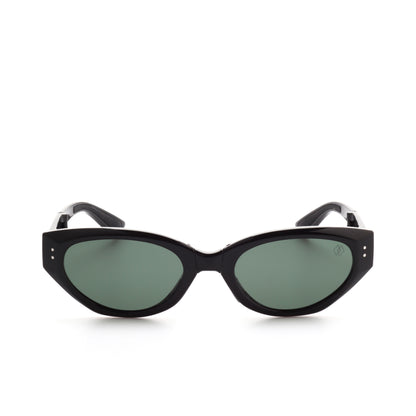 O'S OPTICAL Pivot Lagoon Green Acetate Cat-Eye Folding Sunglasses