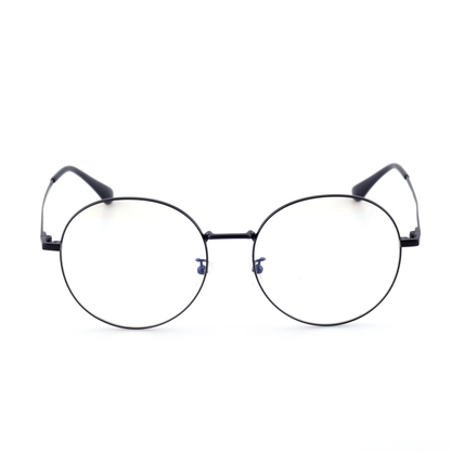 Torch acetate metal round glasses front view