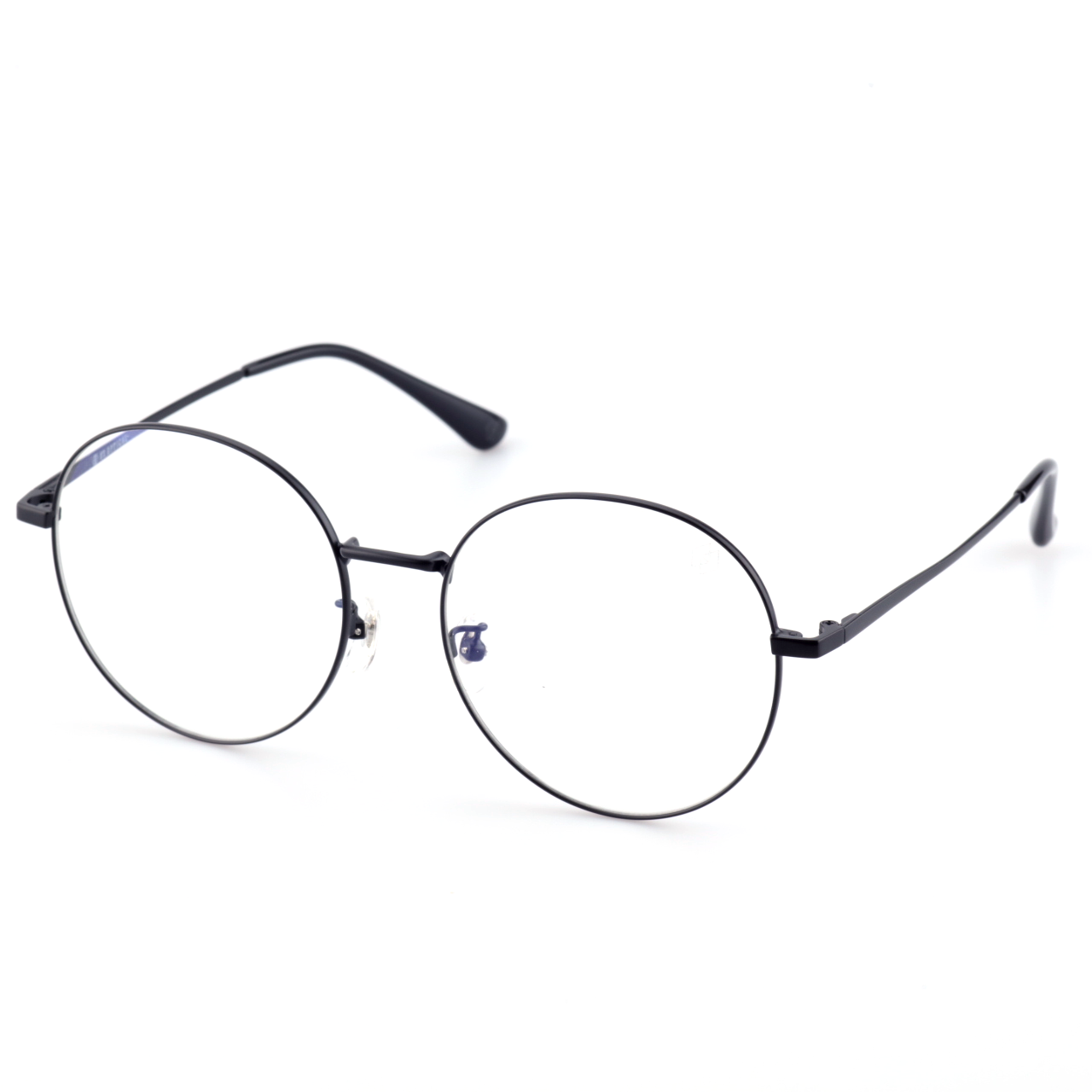 Torch acetate metal round glasses angled view