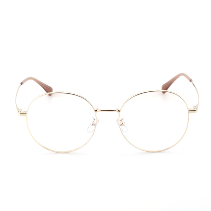 Torch acetate metal round glasses front view