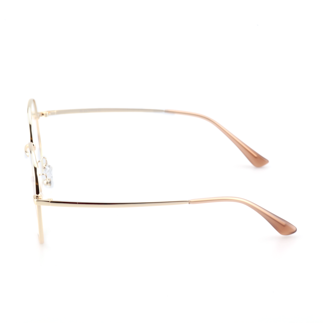Torch acetate metal round glasses side profile