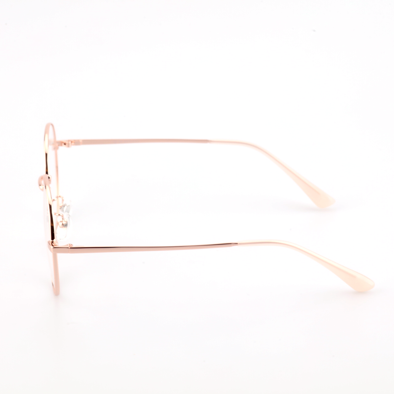 Torch acetate metal round glasses side profile