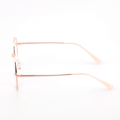 Torch acetate metal round glasses side profile
