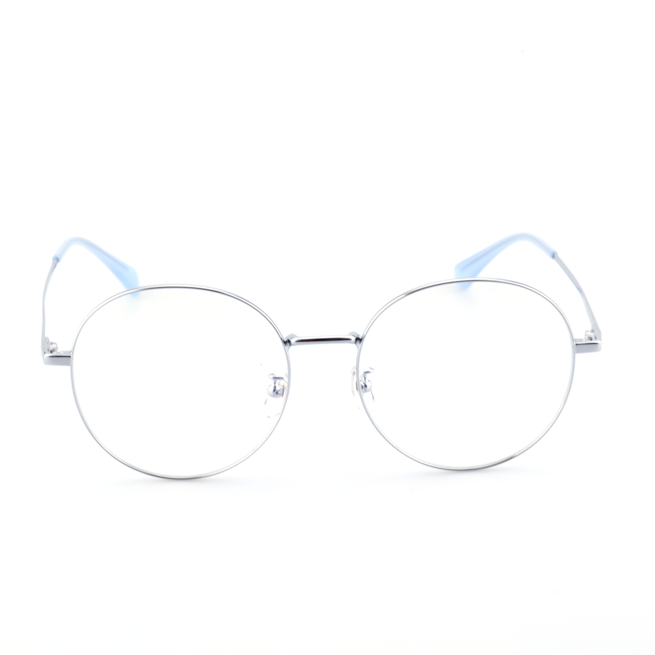 Torch acetate metal round glasses front view