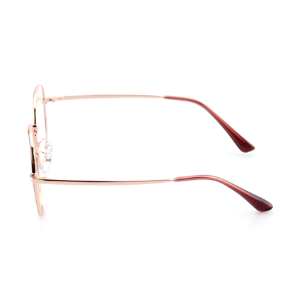 Torch acetate metal round glasses side profile