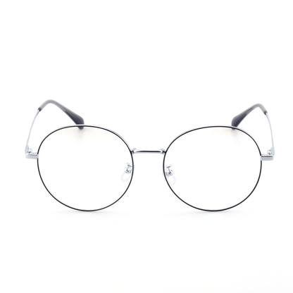 Torch acetate metal round glasses front view