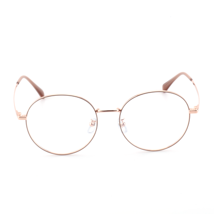Torch acetate metal round glasses front view