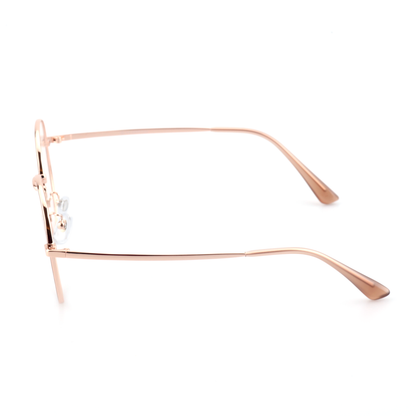 Torch acetate metal round glasses side profile