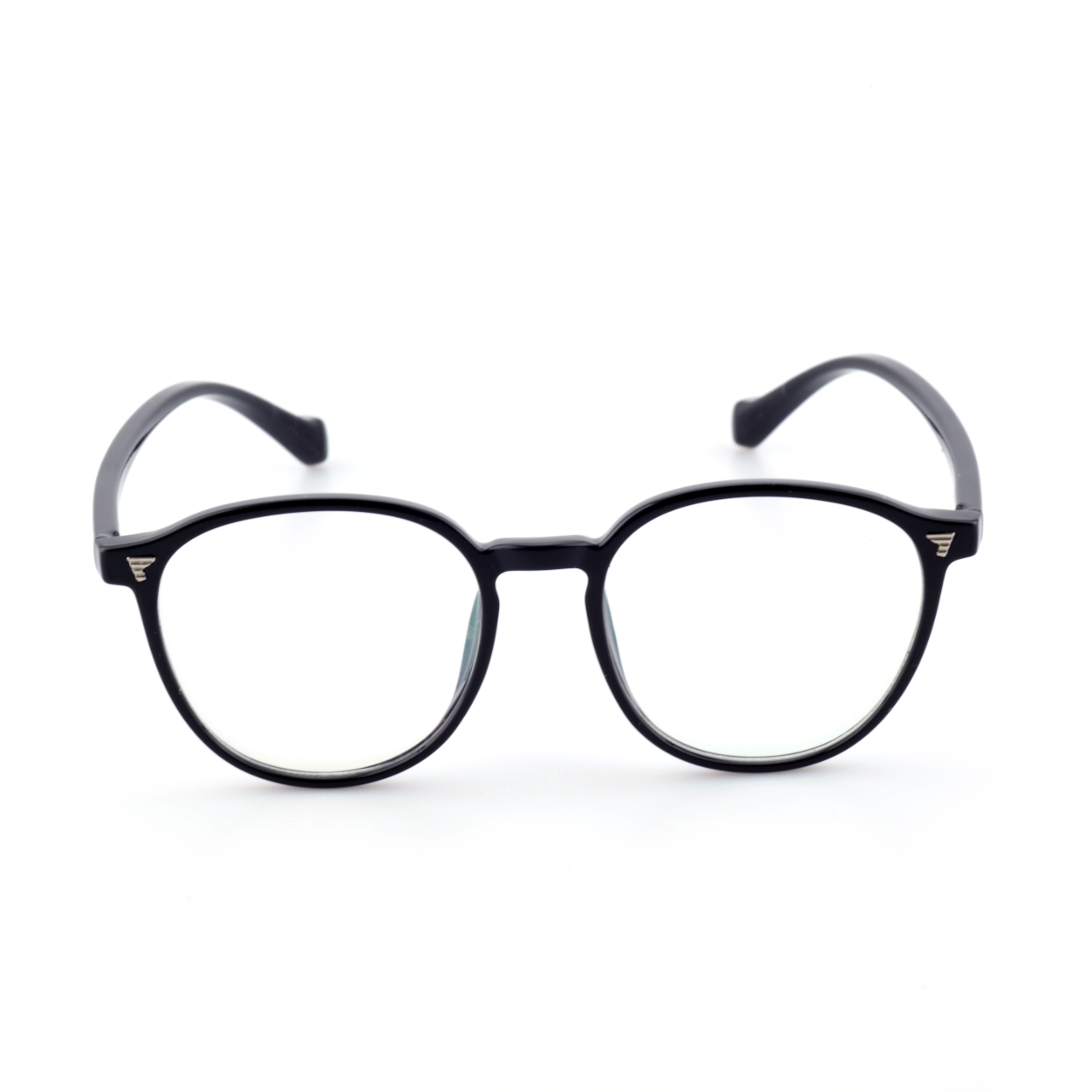 Trail acetate round glasses front view