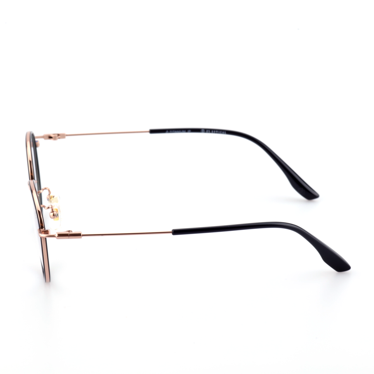 Latch titanium round glasses side profile