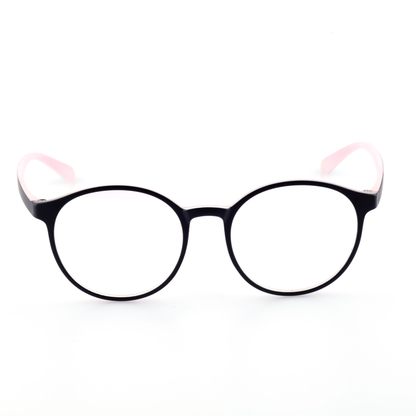 Aurora acetate round glasses front view