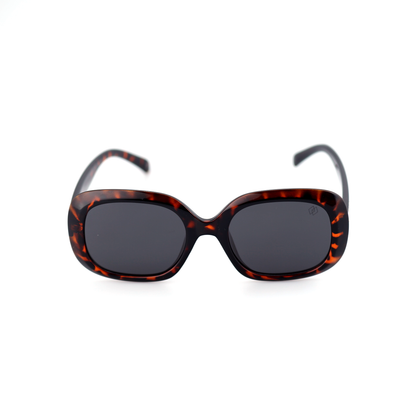 Nexus acetate oval sunglasses worn by model