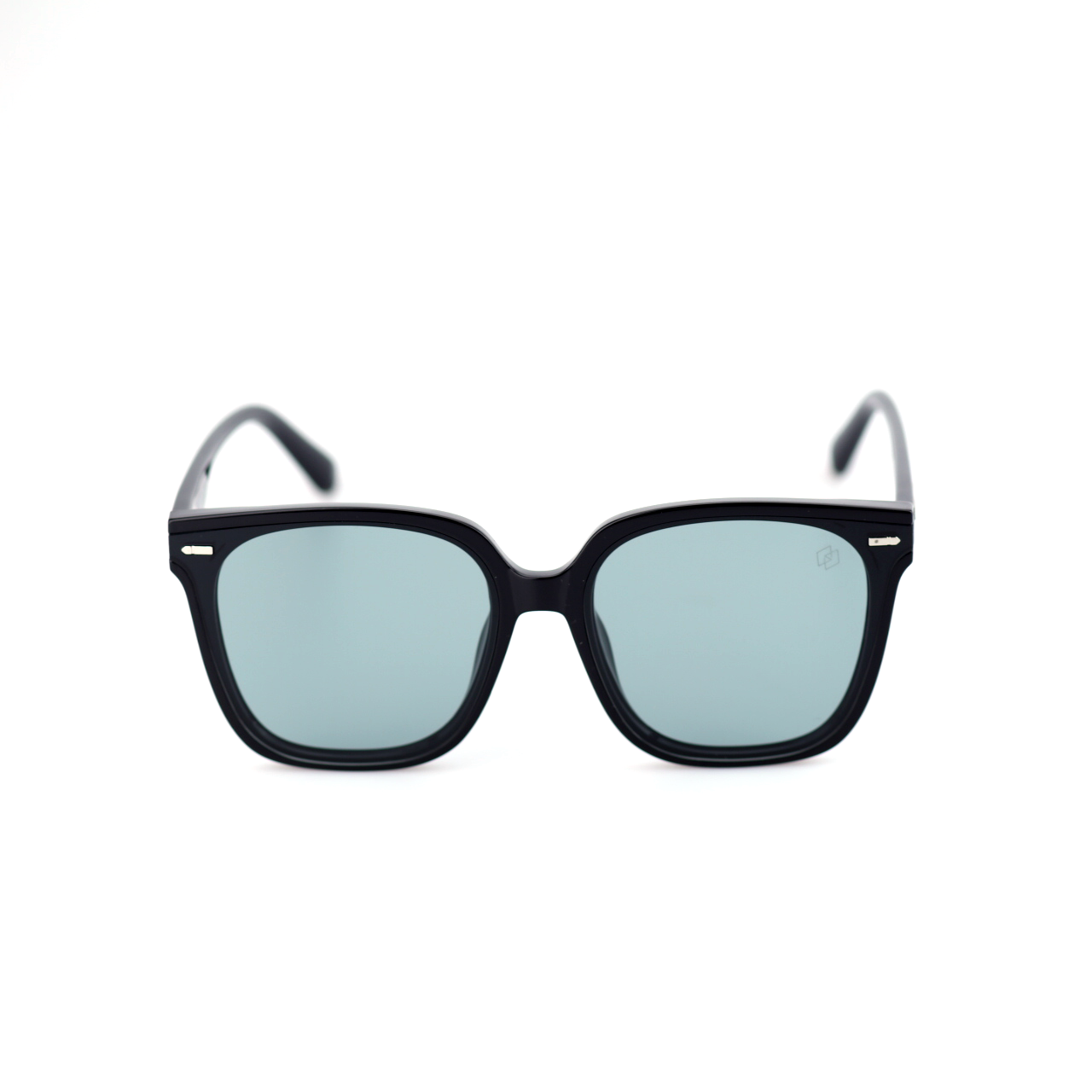 Blank acetate square sunglasses front view