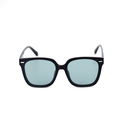 Blank acetate square sunglasses front view
