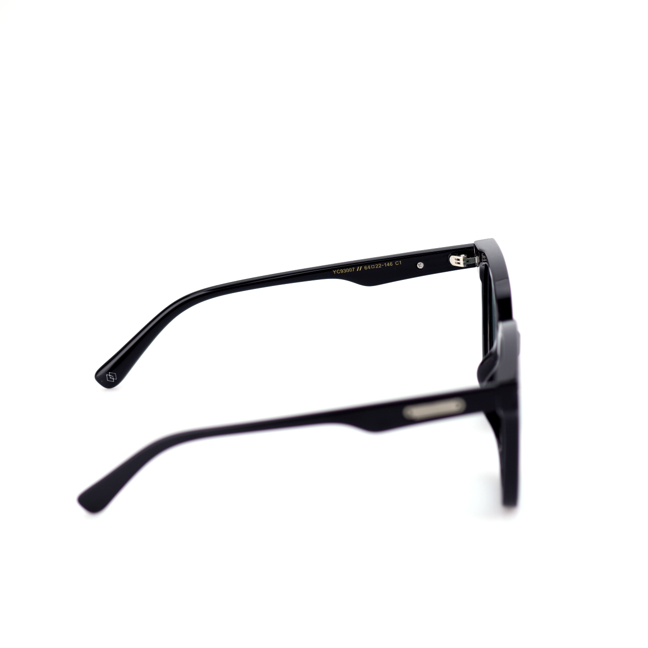 Blank acetate square sunglasses side profile