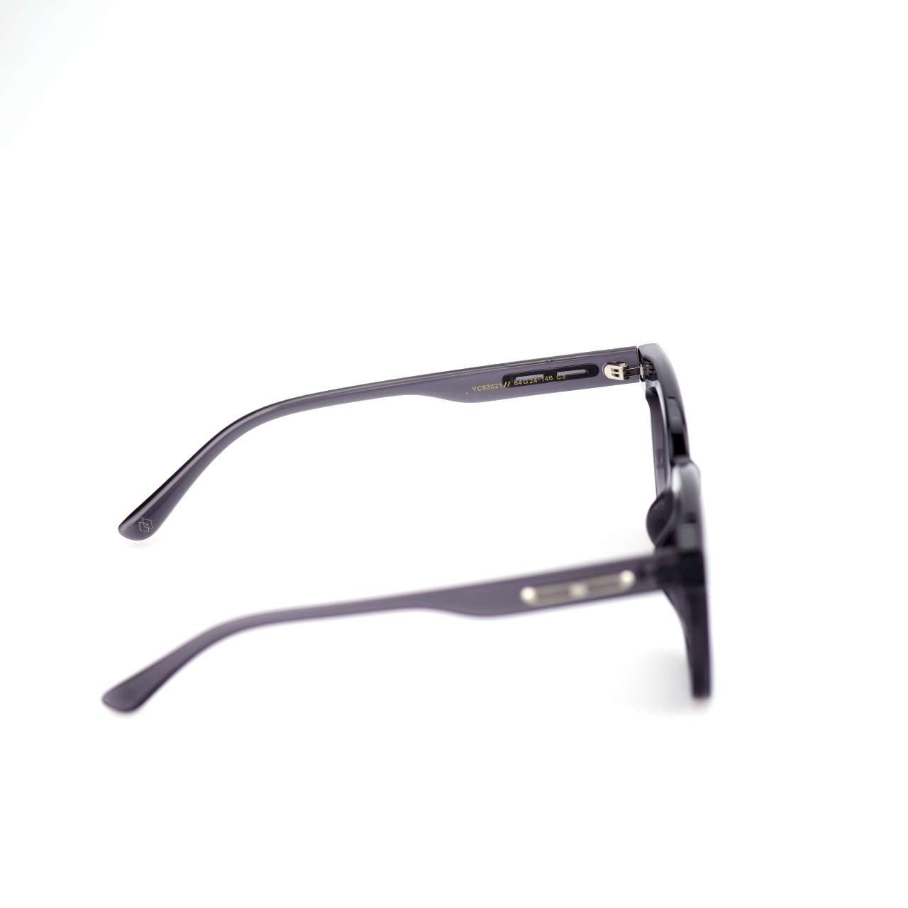 Lucid acetate square sunglasses side profile