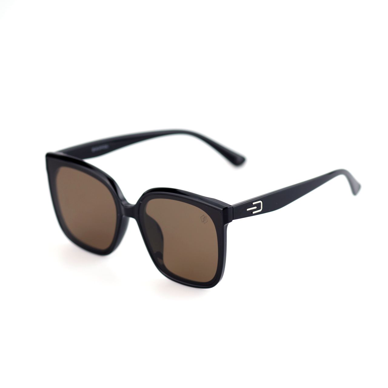 Rule acetate square sunglasses worn by model