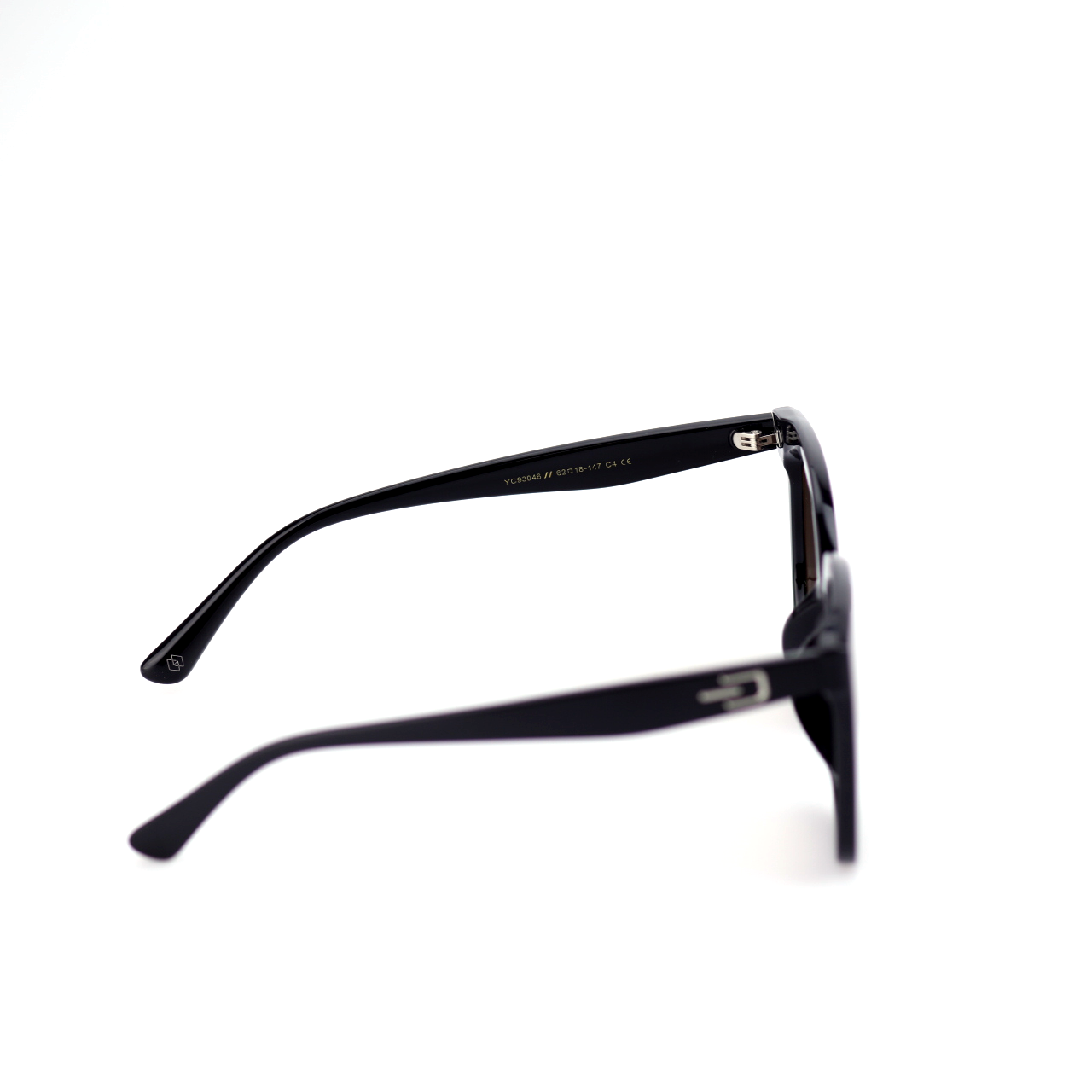 Rule acetate square sunglasses side profile