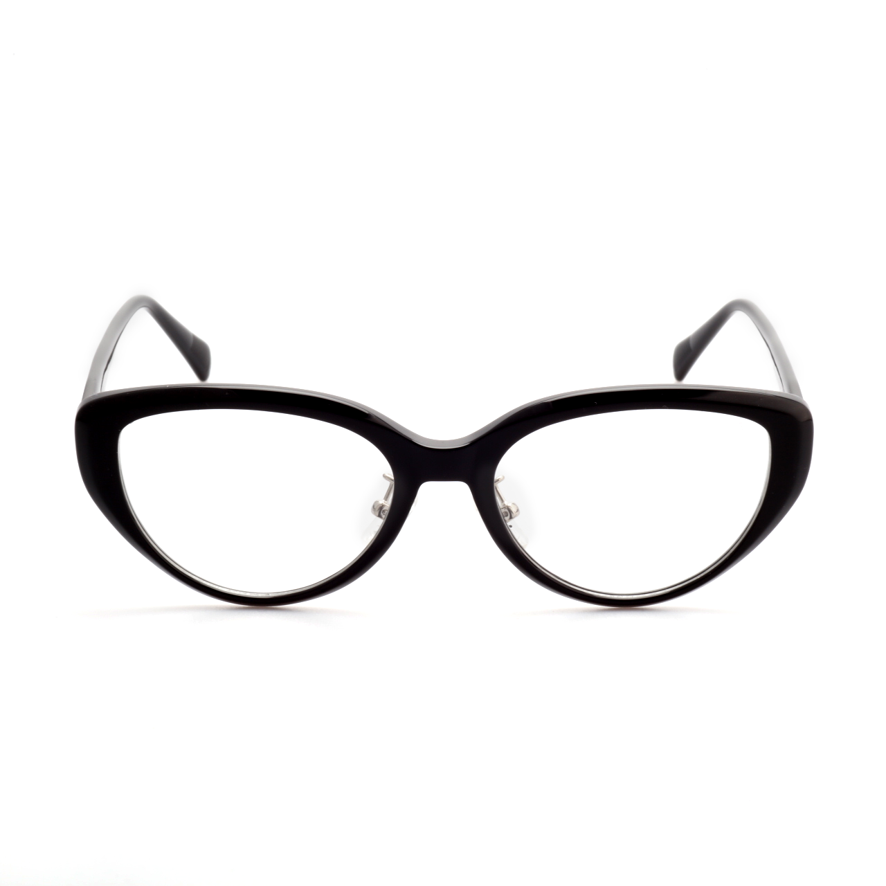 O'S OPTICAL Vector Black Acetate Cat-Eye Glasses Frames