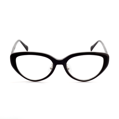 O'S OPTICAL Vector Black Acetate Cat-Eye Glasses Frames