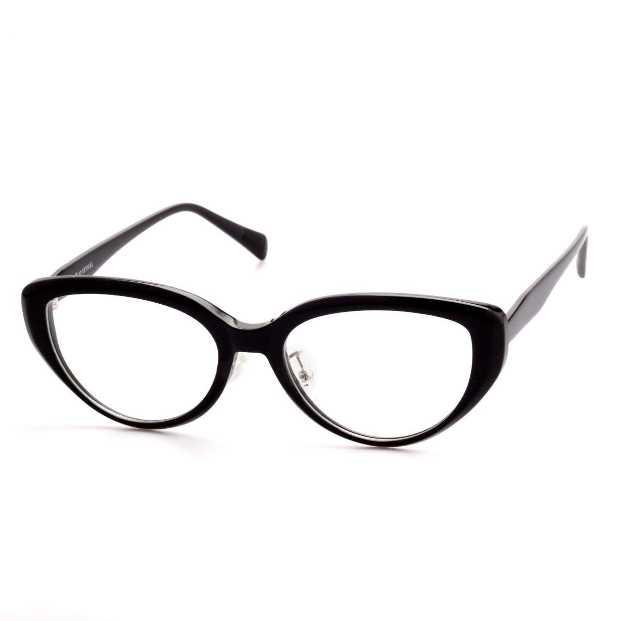 O'S OPTICAL Vector Black Acetate Cat-Eye Eyewear Frames