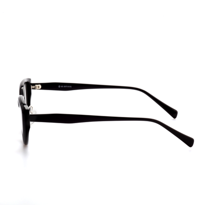 O'S OPTICAL Vector Black Acetate Cat-Eye Eyeglasses Frames