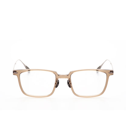 O'S OPTICAL Root Camel Titanium Rectangle Glasses Frames 