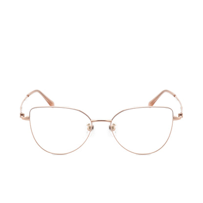 O'S OPTICAL Shape Gold Titanium Cat-Eye Glasses Frames