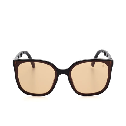 O'S OPTICAL Nomad Beige Acetate Square Folding Sunglasses