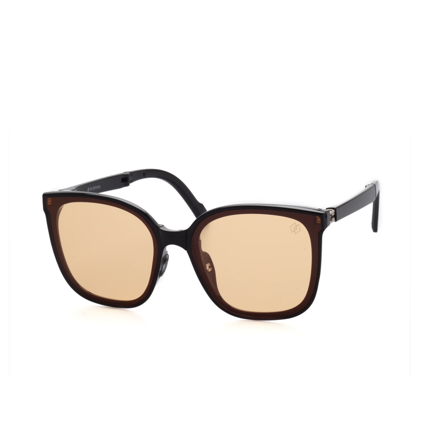 O'S OPTICAL Nomad Beige Acetate Square Foldable Shades