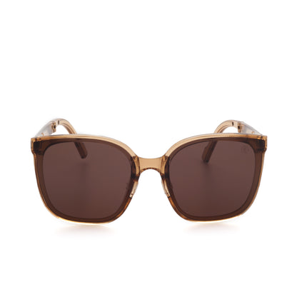 O'S OPTICAL Camel Beige Acetate Square Folding Sunglasses