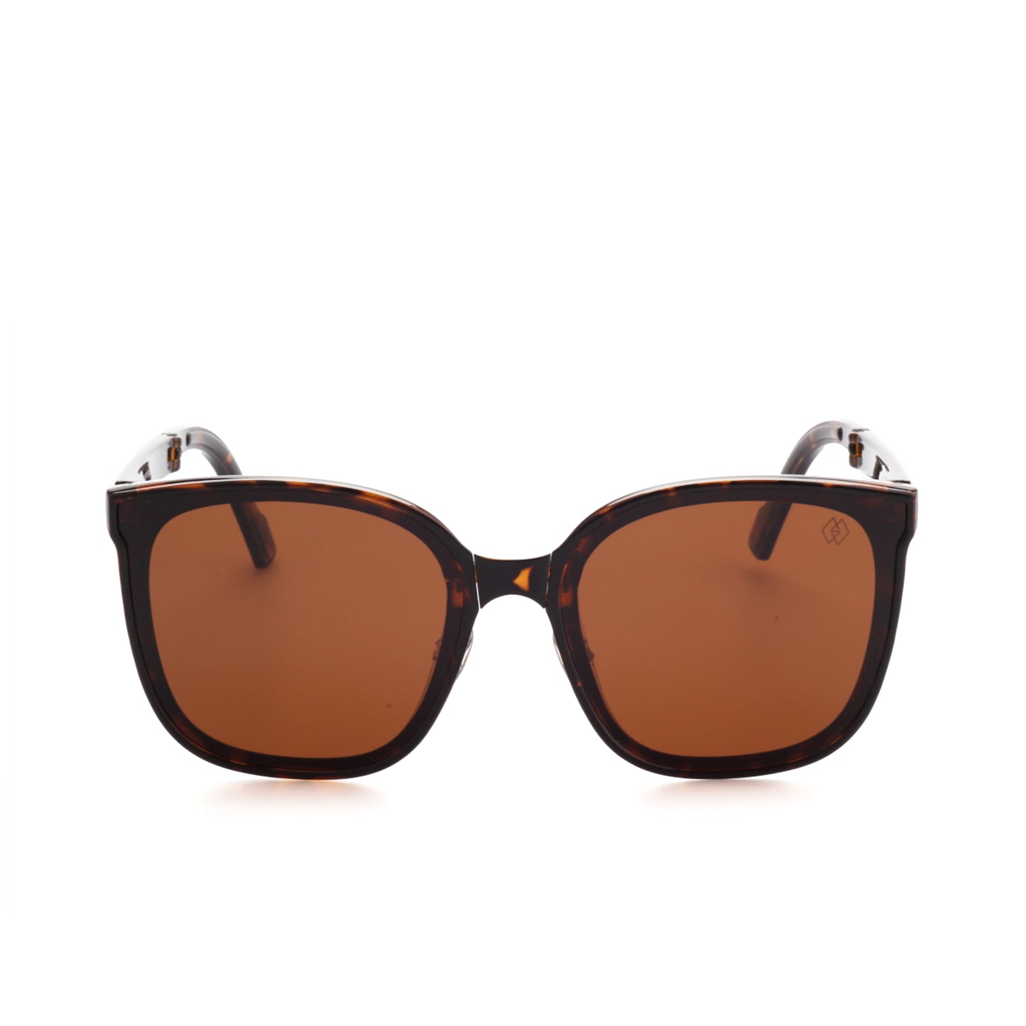 O'S OPTICAL Nomad Tortoiseshell Acetate Square Folding Sunglasses